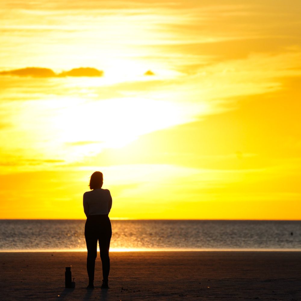 Atardecer en la playa