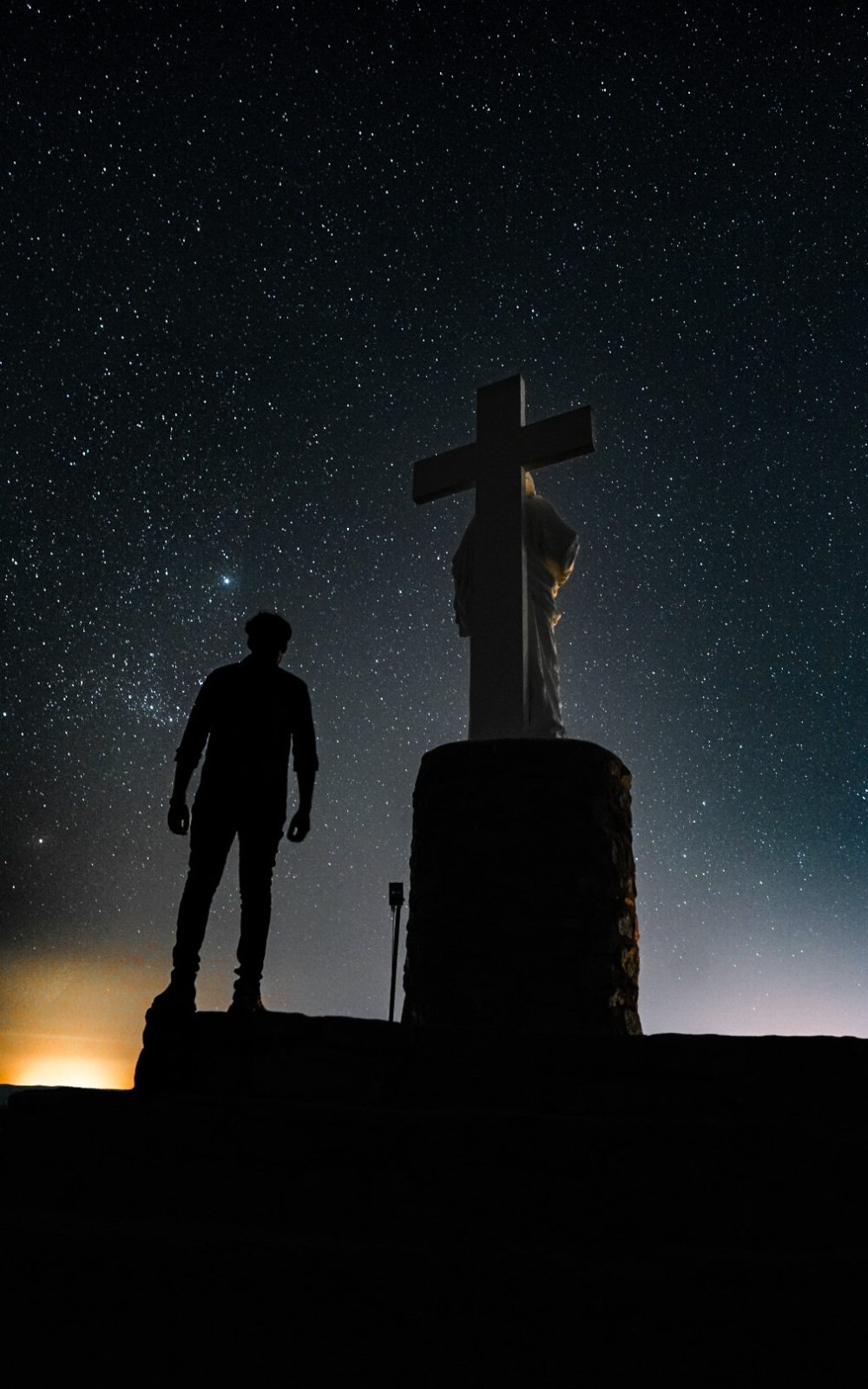 Vista de la noche estrellada